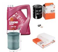 Mahle Controllo Set 5 L mannol Legend Ultra 0W-20 per Honda Cr-V II 2.0