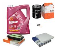 MAHLE Controllo Set 5 L MANNOL Legend Ultra 0W-20 Per Honda CR-V IV 2.0 AWD