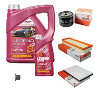 MAHLE Controllo set 5 L MANNOL LEGGENDA + Ester 0W-40 per Renault Megane Io