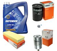 MAHLE Controllo Set 5 L MANNOL Olio Motore DEFENDER 10W-40 Per Audi 90 2.0 20V