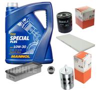 Mahle Controllo Set 5 L mannol Special Plus 10W-30 per Fiat Tipo 1.4 Ad.es.