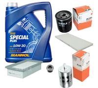 Mahle Controllo Set 5 L mannol Special Plus 10W-30 per Fiat Tipo 1.6 Ad.es.