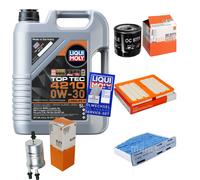 Mahle Controllo Set 5 L Motore Liqui Moly Top Tec 4210 0W-30 per VW Caddy