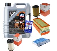 Mahle Controllo Set 5 L Motore Liqui Moly Top Tec 4210 0W-30 per VW Tiguan 2.0