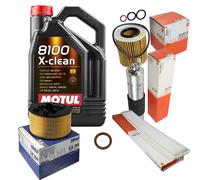 MAHLE Controllo Set 5 L MOTUL 8100 X-CLEAN 5W-40 Per BMW 3er Coupe 318 Ci