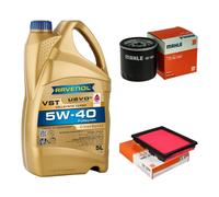 MAHLE Controllo Set 5 L RAVENOL Turbo VST 5W-40 per Mazda 2 1.4 1.25 1.6