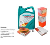 MAHLE Controllo Set 5L ADDINOL GIGA LIGHT MV 5W-30 Per Audi 80 89 89Q 8A