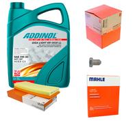 MAHLE Controllo Set 5L ADDINOL GIGA LIGHT MV 5W-30 Per VW Golf II 19E 1G1