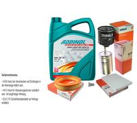 MAHLE Controllo Set 5L ADDINOL GIGA LIGHT MV 5W-30 Per VW Polo 6N1 60 1.4 50