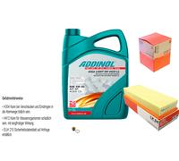 Mahle Controllo Set 5L Addinol Giga Luce Mv 5W-30 per Audi 90 89 89Q 8A