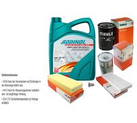 Mahle Controllo Set 5L Addinol Giga Luce Mv 5W-30 per Audi Coupé 89