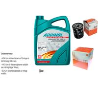 Mahle Controllo Set 5L Addinol Giga Luce Mv 5W-30 per Toyota Alanlong ZZT23_