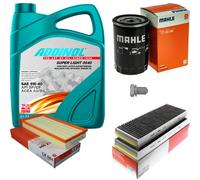 MAHLE Controllo Set 5L ADDINOL SUPER LIGHT 5W-40 Per Audi A3 8L1 S3 Quattro