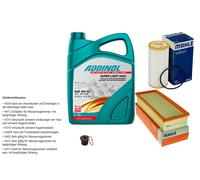 MAHLE Controllo Set 5L ADDINOL SUPER LIGHT 5W-40 Per Audi Q3 8UB 8UG 2.0