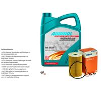 Mahle Controllo Set 5L Addinol Super Light 5W-40 per Kia Rio III Ub 1.2