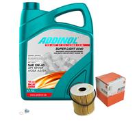 MAHLE Controllo Set 5L ADDINOL SUPER LIGHT 5W-40 Per MINI Mini R50 R53 John