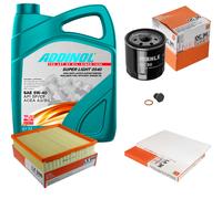 MAHLE Controllo Set 5L ADDINOL SUPER LIGHT 5W-40 Per Opel Omega B V94 2.0