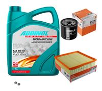 MAHLE Controllo Set 5L ADDINOL SUPER LIGHT 5W-40 Per Opel Omega B V94 2.2