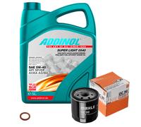 MAHLE Controllo set 5L ADDINOL SUPER LUCE 5W-40 per Opel Astra G CC F48_