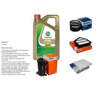 Mahle Controllo Set 5L castrol edge 5W-30 C3 per Honda Cr V IV