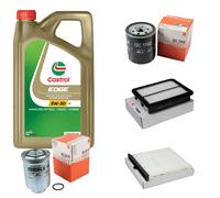 MAHLE Controllo Set 5L CASTROL EDGE 5W-30 C3 Per Mazda 3 1.5 D