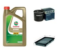 MAHLE Controllo Set 5L CASTROL EDGE 5W-30 C3 Per Nissan Note 1.6 Tiida