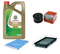 MAHLE Controllo Set 5L CASTROL EDGE 5W-30 C3 Per Nissan Qashqai +2 I 1.5 dCi