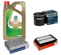 MAHLE Controllo Set 5L CASTROL EDGE 5W-30 C3 Per Nissan Qashqai II 1.6 DiG-T