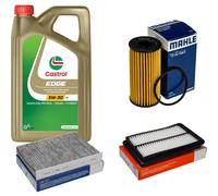 MAHLE Controllo Set 5L CASTROL EDGE 5W-30 C3 Per Nissan Qashqai II