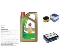 MAHLE Controllo Set 5L CASTROL EDGE 5W-30 C3 Per Nissan Qashqai II