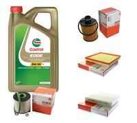 MAHLE Controllo Set 5L CASTROL EDGE 5W-30 C3 Per Opel Astra J Caravan 1.3