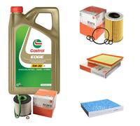 MAHLE Controllo Set 5L CASTROL EDGE 5W-30 C3 Per Opel Astra J Caravan 1.7
