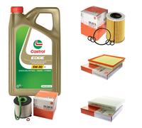 MAHLE Controllo Set 5L CASTROL EDGE 5W-30 C3 Per Opel Astra J Caravan 1.7