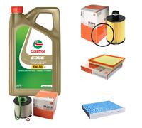 MAHLE Controllo Set 5L CASTROL EDGE 5W-30 C3 Per Opel Astra J Caravan 2.0
