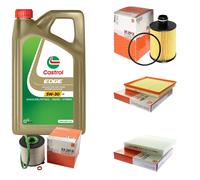 MAHLE Controllo Set 5L CASTROL EDGE 5W-30 C3 Per Opel Astra J Caravan 2.0