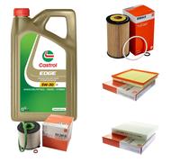 MAHLE Controllo Set 5L CASTROL EDGE 5W-30 C3 Per Opel Astra J Caravan Zafira