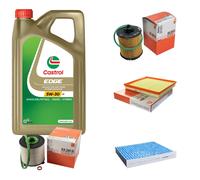 MAHLE Controllo Set 5L CASTROL EDGE 5W-30 C3 Per Opel Astra J CC
