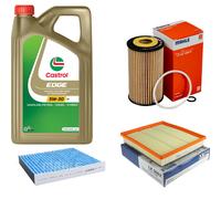 MAHLE Controllo Set 5L CASTROL EDGE 5W-30 C3 Per Opel Insignia A 1.6 CDTi
