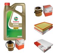 MAHLE Controllo Set 5L CASTROL EDGE 5W-30 C3 Per Opel Vectra C Caravan