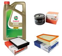 MAHLE Controllo Set 5L CASTROL EDGE 5W-30 C3 Per Renault Megane II Kombi 1.5