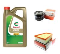 MAHLE Controllo Set 5L CASTROL EDGE 5W-30 C3 Per Renault Scénic II 1.9 dCi