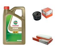 MAHLE Controllo Set 5L CASTROL EDGE 5W-30 C3 Per Smart Fortwo Cabrio 1.0