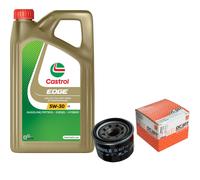 MAHLE Controllo Set 5L CASTROL EDGE 5W-30 C3 Per Smart Fortwo Cabrio 1.0
