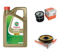 MAHLE Controllo Set 5L CASTROL EDGE 5W-30 C3 Per Subaru Justy II 1.3 GX 4x4