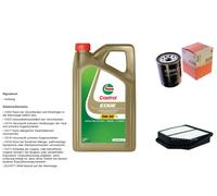 MAHLE Controllo Set 5L CASTROL EDGE 5W-30 C3 Per Suzuki Grand Vitara II 2.4