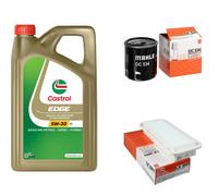 MAHLE Controllo Set 5L CASTROL EDGE 5W-30 C3 Per Toyota Aygo 1.0 Yaris