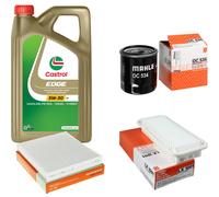 MAHLE Controllo Set 5L CASTROL EDGE 5W-30 C3 Per Toyota Yaris 1.0