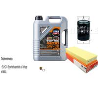 Mahle Controllo Set 5L Liqui Moly 5W-30 Top Tec 4200 per Audi Coupe 2.3 20V