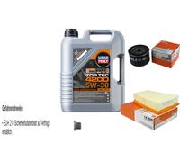 Mahle Controllo Set 5L Liqui Moly 5W-30 Top Tec 4200 per Renault Scénic II (