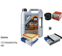 Mahle Controllo Set 5L Liqui Moly 5W-30 Top Tec 4200 per Renault Scénic, II
